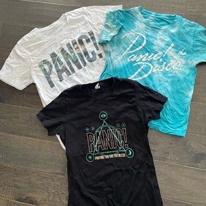 Set of 3 Panic! at the Disco t-shirts